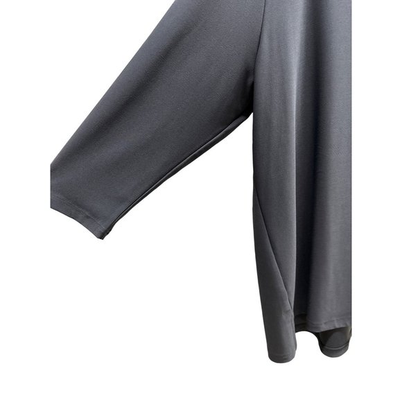 Sympli Black V-Neck Tunic Top 18 - Picture 3 of 4